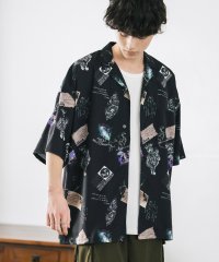 Rocky Monroe/ロッキーモンロー Rocky Monroe 接触冷感 オープンカラーシャツ 半袖 メンズ レディース アロハシャツ 開襟 総柄 オーバーサイズ ペイズリー グラ/508088274