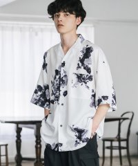 Rocky Monroe/ロッキーモンロー Rocky Monroe 接触冷感 オープンカラーシャツ 半袖 メンズ レディース アロハシャツ 開襟 総柄 オーバーサイズ ペイズリー グラ/508088274