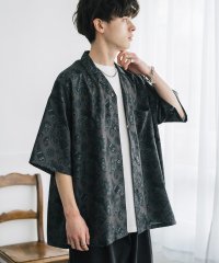Rocky Monroe/ロッキーモンロー Rocky Monroe 接触冷感 オープンカラーシャツ 半袖 メンズ レディース アロハシャツ 開襟 総柄 オーバーサイズ ペイズリー グラ/508088274