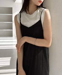 and　Me.../アンドミー andme バックオープン リボン ロング キャミワンピース/508088291