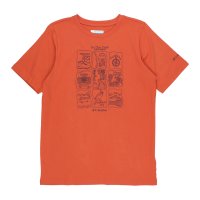 Columbia/コロンビア Columbia ユニセックス バレークリークショートスリーブグラフィックシャツ AB7178 (オレンジ)/508088652