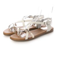 Oh my Sandals/オー マイ サンダルズ Oh my Sandals ラウンドトウストラップフラットサンダル/508088772