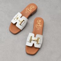 Oh my Sandals/オー マイ サンダルズ Oh my Sandals メタルオーナメントミュールサンダル/508088779