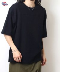 JEMORGAN/ジェーイーモーガン JEMORGAN ジェーイーモーガン JEMORGAN ワッフルフットボール切替5分袖Tシャツ セットイン/508088917