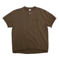 JEMORGAN/ジェーイーモーガン JEMORGAN ジェーイーモーガン JEMORGAN ヘビーウエイトリブカットオフコンチョ釦ヘンリーネックTシャツ ポケットカットリブ/508088920
