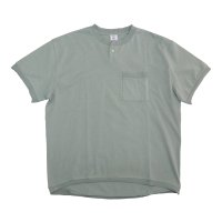 JEMORGAN/ジェーイーモーガン JEMORGAN ジェーイーモーガン JEMORGAN ヘビーウエイトリブカットオフコンチョ釦ヘンリーネックTシャツ ポケットカットリブ/508088920