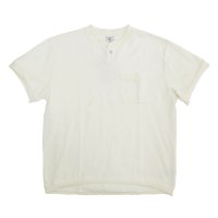 JEMORGAN/ジェーイーモーガン JEMORGAN ジェーイーモーガン JEMORGAN ヘビーウエイトリブカットオフコンチョ釦ヘンリーネックTシャツ ポケットカットリブ/508088920