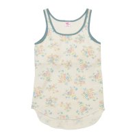JEMORGAN/ジェーイーモーガン JEMORGAN ジェーイーモーガン JEMORGAN花柄 ワッフルカップ付き配色クレリックタンクトップ PACK入りタンク/508088928