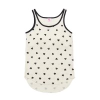 JEMORGAN/ジェーイーモーガン JEMORGAN ジェーイーモーガン JEMORGANハート柄 ワッフルカップ付き配色クレリックタンクトップ PACK入りタンク/508088938
