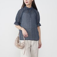 Doubleface Tokyo/ダブルフェーストーキョー Doubleface Tokyo 幾何柄ドルマンスリーブブラウス/508088991