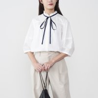 Doubleface Tokyo/ダブルフェーストーキョー Doubleface Tokyo サテンリボンフリルネックブラウス/508088993