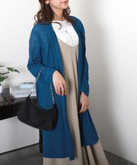 libelle more/リベル モア libelle more 〈吸水速乾・UVカット〉梨地ランダムストライプテレコロングトッパー/508088995