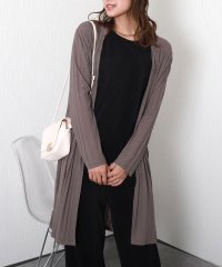 libelle more/リベル モア libelle more 〈吸水速乾・UVカット〉梨地ランダムストライプテレコロングトッパー/508088995