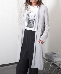 libelle more/リベル モア libelle more 〈吸水速乾・UVカット〉梨地ランダムストライプテレコロングトッパー/508088995