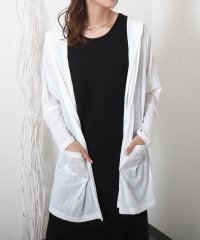 libelle more/リベル モア libelle more 〈吸水速乾・UVカット〉梨地ランダムストライプテレコフード付きトッパー/508088996