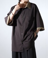 Confirm/コンファーム Confirm ドレープとろみ クレリック / アシンメトリー ビッグシルエット半袖シャツ/508089440