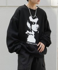 Confirm/コンファーム Confirm ワンポイントロゴ / フォトプリント / Shadowガールプリント ビッグシルエット 裏起毛プルオーバースウェット ユニセックス/508089445