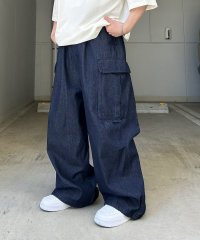 Confirm/コンファーム Confirm セットアップ対応 ミリタリーワイドカーゴパンツ オーバーサイズ サイドポケット 裾ドローコード パラシュートパンツ/508089447