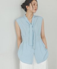 N Natural Beauty Basic/ウエストタックボウタイブラウス/508043416