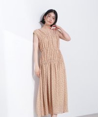 N Natural Beauty Basic/シフォンフラワープリントワンピース/508043422