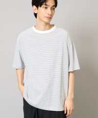 a.v.v (MEN)/【接触冷感】細ボーダーセミワイドシルエットTシャツ/508053245