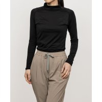 TIGORA/ティゴラ TIGORA レディース フィットネス 長袖コンプレッションインナー ベーシックコンプレッション長袖モックネック TR－3F2025UT (ブラック)/508055393
