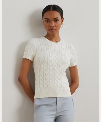 LAUREN RALPH LAUREN/ケーブルニット コットン ショートスリーブ セーター/508085216
