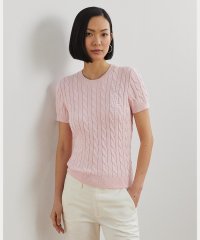 LAUREN RALPH LAUREN/ケーブルニット コットン ショートスリーブ セーター/508085218