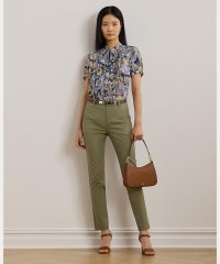 LAUREN RALPH LAUREN/ダブルフェイスド ストレッチ コットン パンツ/508085234
