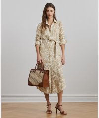 LAUREN RALPH LAUREN/フローラル リネン シャツドレス/508085268