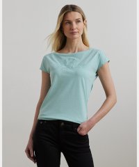 LAUREN RALPH LAUREN/ビーデッドロゴ コットン ジャージー Tシャツ/508085274