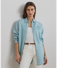 LAUREN RALPH LAUREN/オーバーサイズ フローラルロゴ リネン シャツ/508085283