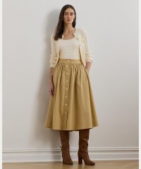 LAUREN RALPH LAUREN/ボタンフロント コットンブレンド スカート/508085287