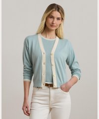 LAUREN RALPH LAUREN/ツートーン コットンブレンド カーディガン/508085293