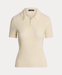 LAUREN RALPH LAUREN/ポインテールニット コットンブレンド ポロ セーター/508085296
