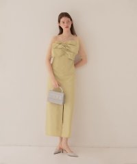 Leja/レジャ Leja フロントプリーツシアースリーブIラインドレスワンピース美脚効果結婚式 パーティードレス 成人式 20代 30代 40代/508088683