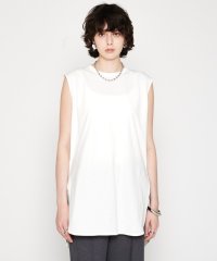 cloenc/【UVカット／接触冷感／マシンウォッシュ】ノースリーブロングTシャツ/508090548