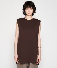 cloenc/クロエンス cloenc 【コットンブレンド】ノースリーブロングTシャツ/508090548