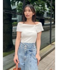 FRAY I.D/2wayオフショルスリットニット/508090987