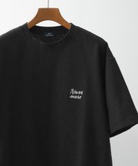 ITEMS URBAN RESEARCH/ワンポイント刺繍ヘリンボンジャカードTシャツ/508091044