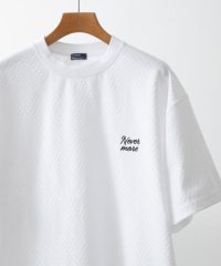 ITEMS URBAN RESEARCH/ワンポイント刺繍ヘリンボンジャカードTシャツ/508091044