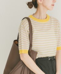 ITEMS URBAN RESEARCH/シアーボーダー半袖ニット/508091053