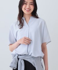 INDIVI/【洗える／UVケア／SETUP可能】スキッパードルマンブラウス/508091180