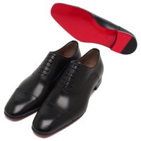 Christian Louboutin/クリスチャン ルブタン Christian Louboutin ローファー オックスフォード グレゴ 革靴 ブラック レッド メンズ Christian Lou/508091464