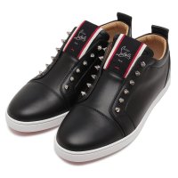 Christian Louboutin/クリスチャン ルブタン Christian Louboutin スニーカー スリッポン スタッズ ブラック レッド メンズ Christian Loubouti/508091465