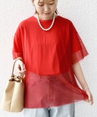 SHIPS WOMEN/【WEB限定】スター チュール レイヤード TEE/508091521