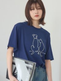 RETRO GIRL/レトロガール RETRO GIRL コード刺繍アニマルTEE/508091921