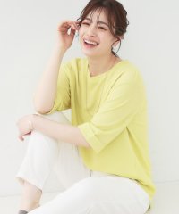 SHOO・LA・RUE/【洗える/S－LL】表面感が魅力 インせず決まる 裾タック5分袖トップス/508092156