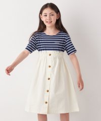 SHIPS any WOMEN/SHIPS any: ロゴ 刺繍 ボーダー ドッキング ワンピース <KIDS>/508092275