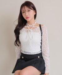 LIP SERVICE/リップサービス LIP SERVICE ベアセットストラップオフショルレーストップス/508092357